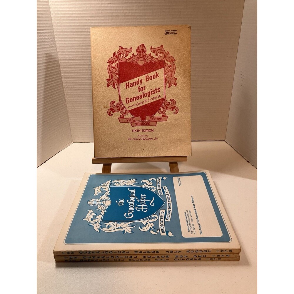 Vintage Everton's Genealogical Helper 1971 Book And 1978 Magazines 3 Editions